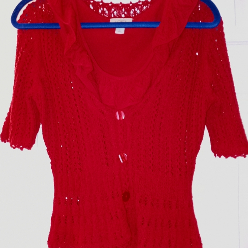 Cardigan with matching shell